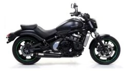 Arrow Rebel Full System Exhaust Kawasaki Vulcan S 650 2017-2020 -Motorbike Equip Shop arrow rebel full system kawasaki vulcan s cafe65020172018 black stainless steel carbon fiber