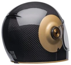 Bell Helmets Bell Bullitt Carbon TT Helmet -Motorbike Equip Shop bell bullitt carbon tt helmet gloss black gold 4