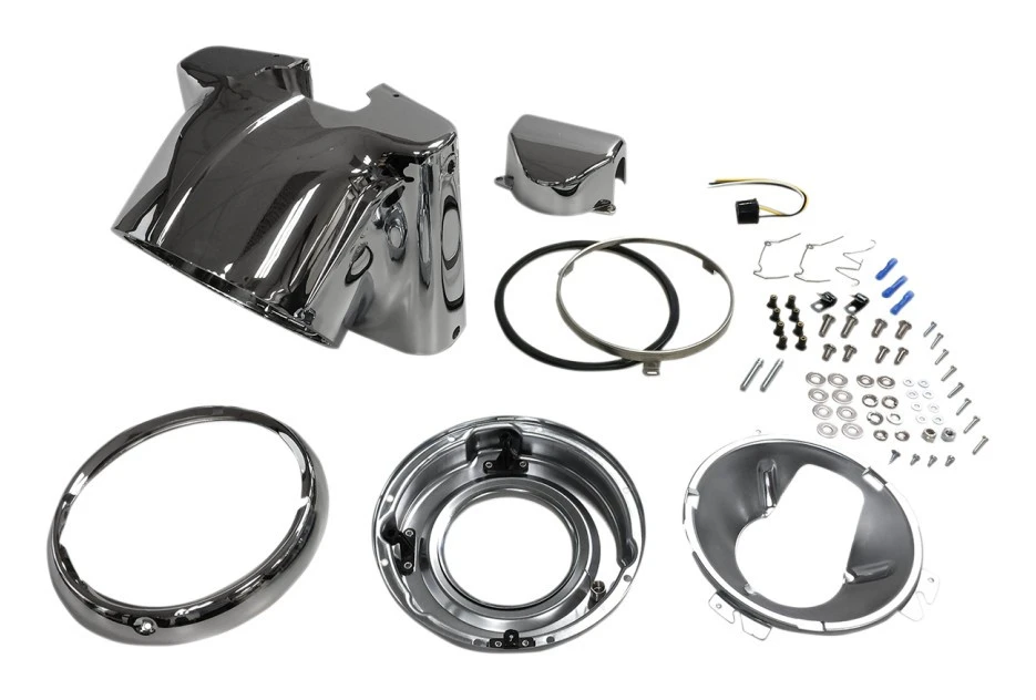 Drag Specialties 7" Headlight Nacelle Kit For Harley Softail 1986-2017 5 Drag Specialties 7" Headlight Nacelle Kit For Harley Softail 1986-2017 - Image 3