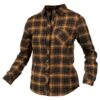 Fasthouse Honey Women's Flannel -Motorbike Equip Shop fasthouse honey womens flannel gold black
