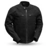 First Manufacturing Qualifier Canvas Jacket -Motorbike Equip Shop first manufacturing qualifier canvas jacket black