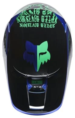 Fox Racing V1 Peril Helmet 21 Fox Racing V1 Peril Helmet -Motorbike Equip Shop fox racing v1 peril helmet blue 4