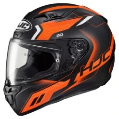 HJC I10 Robust Helmet 12 HJC I10 Robust Helmet -Motorbike Equip Shop hj ci10 robust helmet black orange
