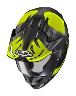 HJC DS-X1 Synergy Helmet -Motorbike Equip Shop hjcdsx1 synergy helmet black hi viz 2