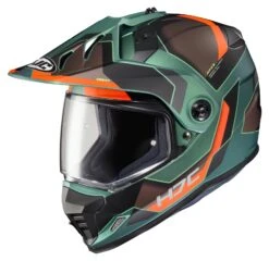 HJC DS-X1 Synergy Helmet -Motorbike Equip Shop hjcdsx1 synergy helmet green orange brown