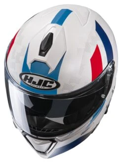 HJC I90 Syrex Helmet 11 HJC I90 Syrex Helmet -Motorbike Equip Shop hjci90 syrex helmet white blue red 2