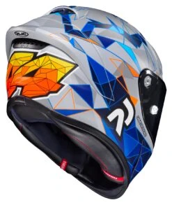 HJC RPHA 1N Espargaro Helmet -Motorbike Equip Shop hjcrpha1 n espargaro helmet silver blue orange 2