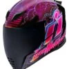 Icon Airflite Synthwave Helmet -Motorbike Equip Shop icon airflite synthwave helmet purple