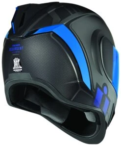 Icon Airform Resurgent Helmet -Motorbike Equip Shop icon airform resurgent helmet blue 2