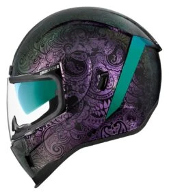 Icon Airform Chantilly Opal Helmet -Motorbike Equip Shop icon hlmt afrm chnt opal purple 1