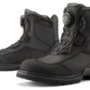 Icon Stormhawk WP Boots -Motorbike Equip Shop icon stormhawk waterproof boots black