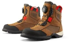 Icon Stormhawk WP Boots -Motorbike Equip Shop icon stormhawk waterproof boots brown
