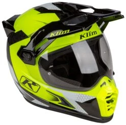 Klim Krios Pro Charger Helmet -Motorbike Equip Shop klim krios pro charger helmet hi viz 2