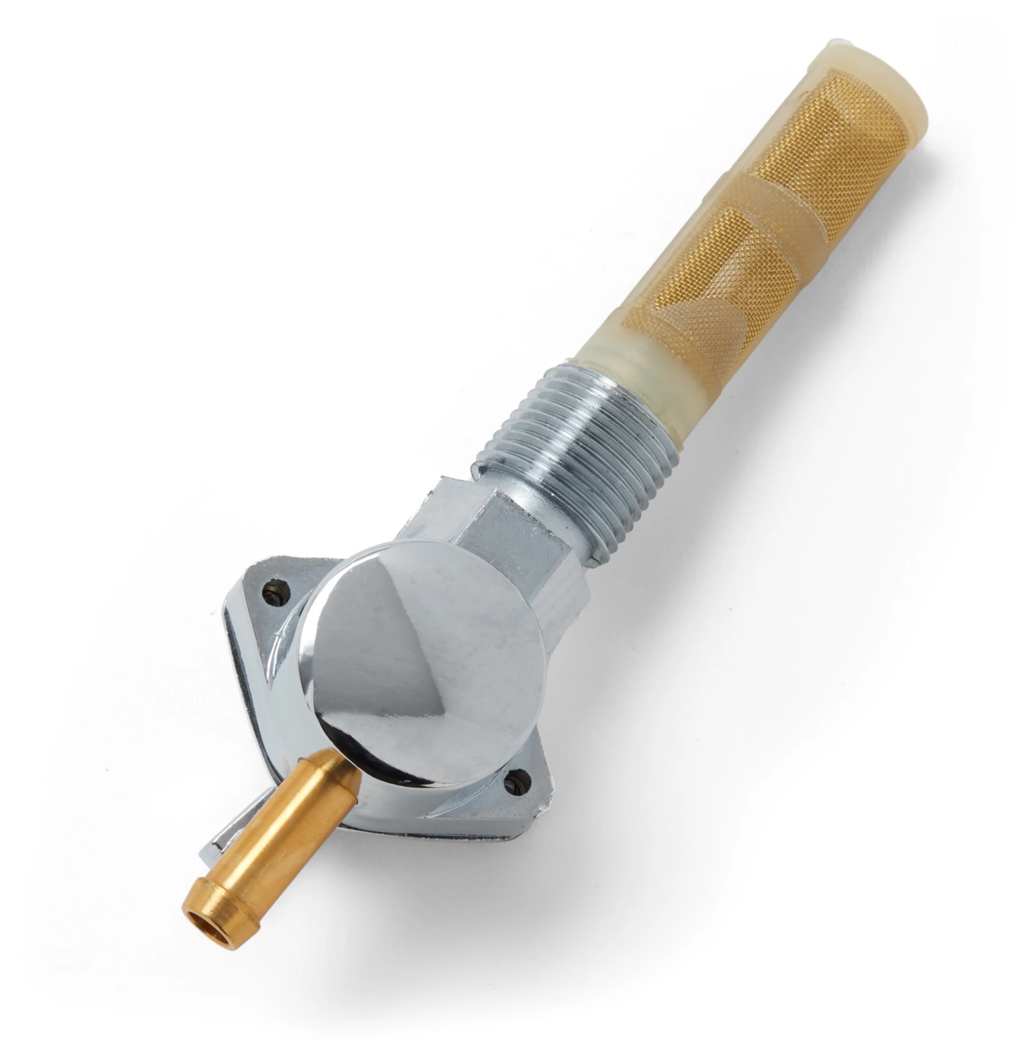 Milwaukee Twins Chrome Straight Petcock With External Threads For Harley 1958-1974 4 Milwaukee Twins Chrome Straight Petcock With External Threads For Harley 1958-1974 - Image 2