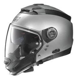 Nolan N44 EVO Helmet -Motorbike Equip Shop nolan helmets n44 evo solid helmet platinum silver