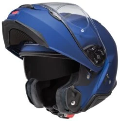 Shoei Neotec 2 Helmet -Motorbike Equip Shop shoei neotec2 helmet matte metallic blue 1