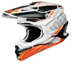 Shoei VFX-EVO Allegiant Helmet 9 Shoei VFX-EVO Allegiant Helmet -Motorbike Equip Shop shoei vfxevo allegiant helmet white black orange