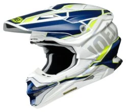 Shoei VFX-EVO Allegiant Helmet 11 Shoei VFX-EVO Allegiant Helmet -Motorbike Equip Shop shoei vfxevo allegiant helmet white blue yellow