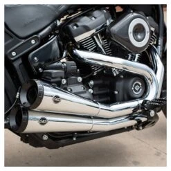 S&S Cycle Grand National Exhaust System For Harley Softail 2018-2023 -Motorbike Equip Shop ss grand national exhaust system for harley softail20182019 chrome 2